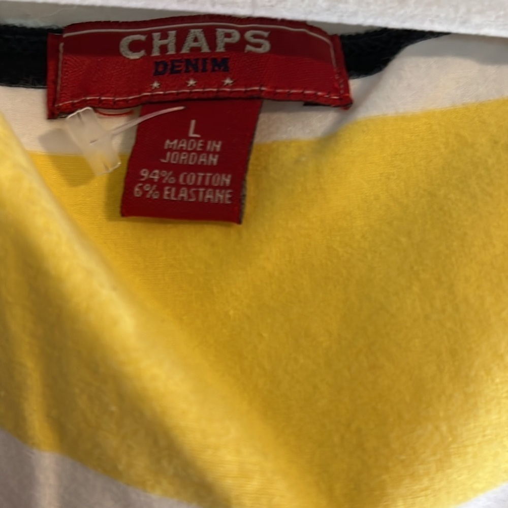 EUC Chaps Denim Tank Top Size Large - Picture 2 of 4
